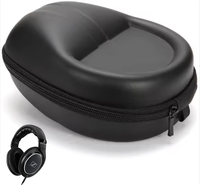Защитный кейс сумка чехол футляр для наушников Sennheiser HD4.50BT, HD560S, HD200, HD400PRO, HD518, HD558, HD559, HD598 black черный - Фото 1 Защитный кейс сумка чехол футляр для наушников Sennheiser HD4.50BT, HD560S, HD200, HD400PRO, HD518, HD558, HD559, HD598 black черный - изображение 1