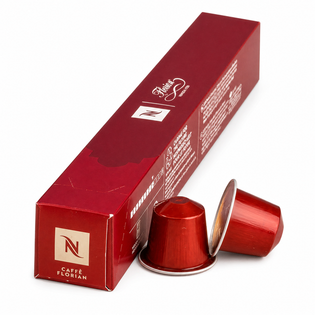 Капсулы Nespresso Caffè Florian Original, 25 мл, 10 шт. - Фото 1 Капсулы Nespresso Caffè Florian Original, 25 мл, 10 шт. - изображение 1