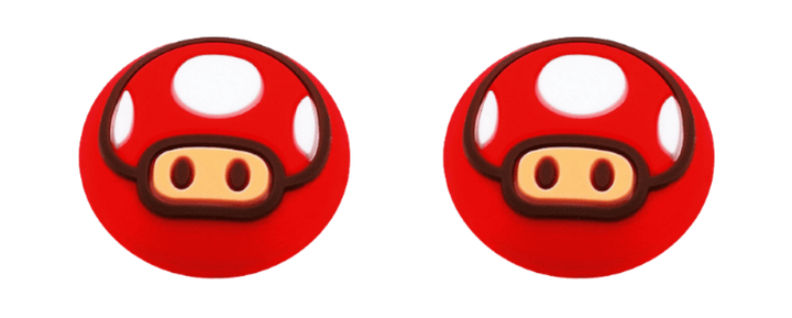 Накладки на стики для Nintendo Switch Super Mario Red - Фото 1 Накладки на стики для Nintendo Switch Super Mario Red - изображение 1