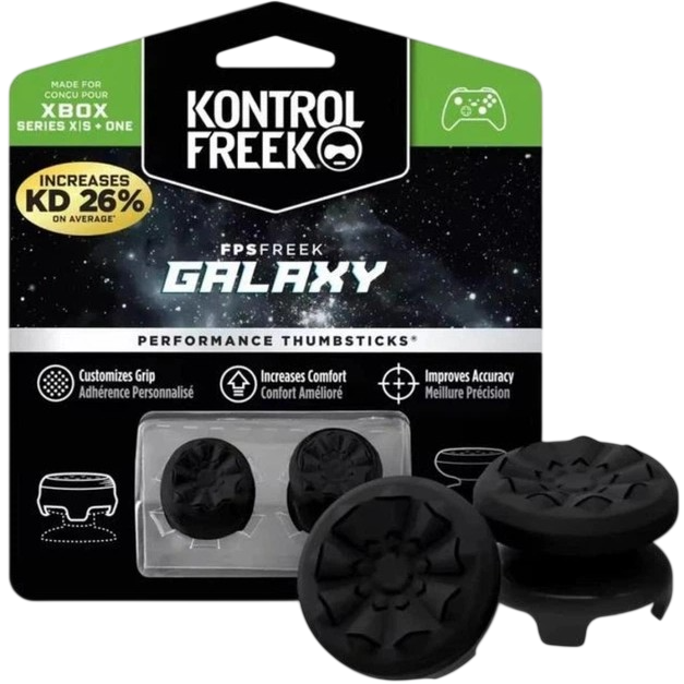 Накладки на стики KontrolFreek Galaxy Xbox Series / One Black - Фото 1 Накладки на стики KontrolFreek Galaxy Xbox Series / One Black - изображение 1