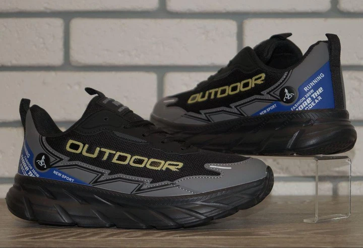 Кроссовки спортивные подростковые FDEK H9209-5 40 (25 см) черные с серым - Фото 8 Кроссовки спортивные подростковые FDEK H9209-5 40 (25 см) черные с серым - изображение 8