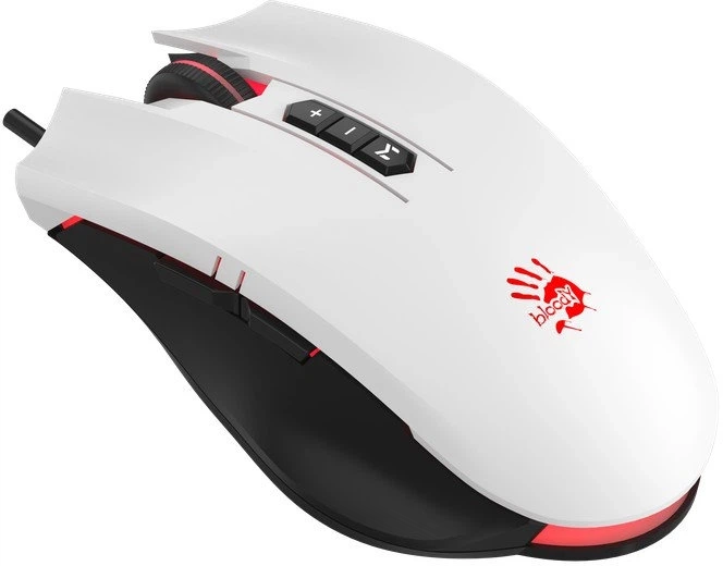 Компьютерная мышь A4tech Bloody ES7 RGB оптическая USB 8 кнопок 100-6000 CPI 1.8 м белая (ES7) - Фото 5 Компьютерная мышь A4tech Bloody ES7 RGB оптическая USB 8 кнопок 100-6000 CPI 1.8 м белая (ES7) - изображение 5