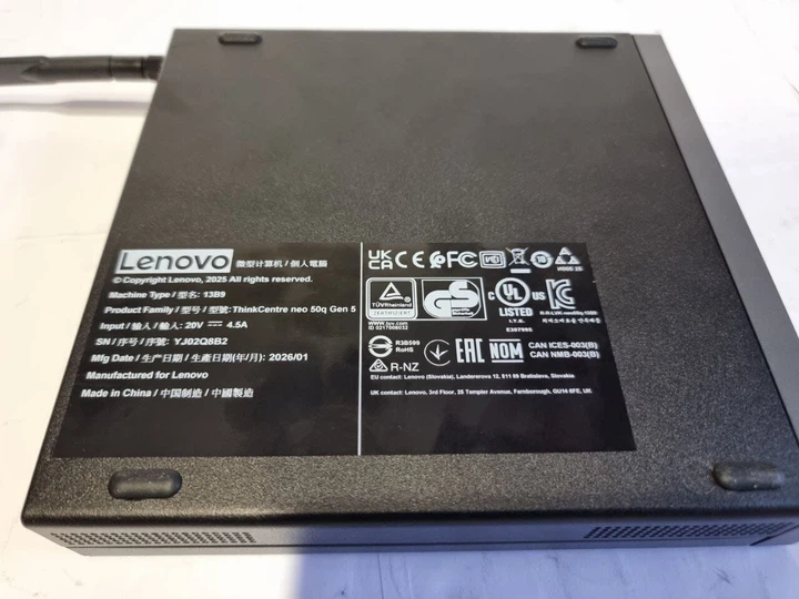 Неттоп Lenovo ThinkCentre Neo 50q Gen5 USFF / Intel Core i5-13420H (8 (12) ядер по 3.4 - 4.6 GHz) / 16 GB DDR5 / 512 GB SSD / Intel UHD Graphics / Win 11 б/у - Фото 4 Неттоп Lenovo ThinkCentre Neo 50q Gen5 USFF / Intel Core i5-13420H (8 (12) ядер по 3.4 - 4.6 GHz) / 16 GB DDR5 / 512 GB SSD / Intel UHD Graphics / Win 11 б/у - изображение 4