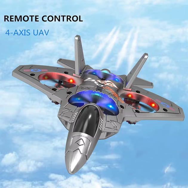 Радиоуправляемый самолет F-22 на пульте 2.4GHz, RC истребитель с 2 аккумуляторами, игрушка для детей и взрослых (2288) - изображение 9