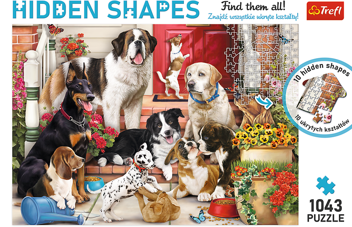 Пазл Trefl Hidden Shapes Собача гра 1043 елемента (5900511106756) - зображення 3