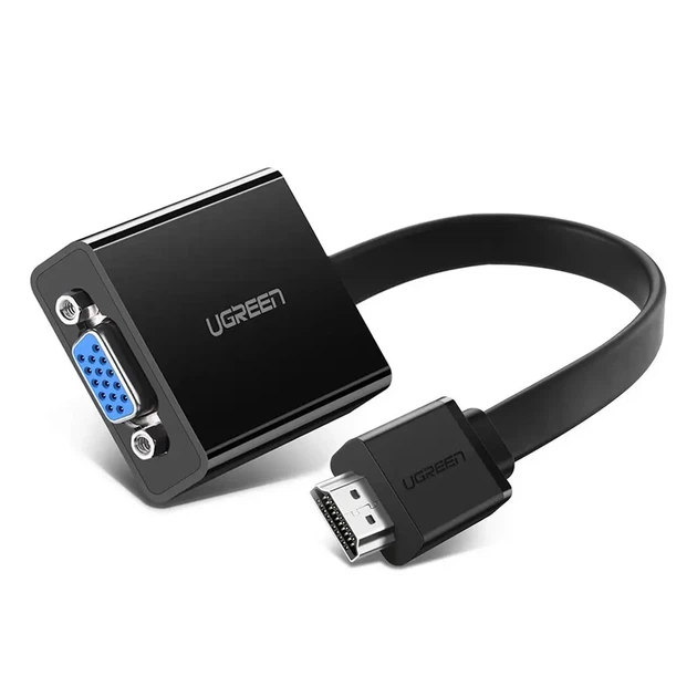 Адаптер UGREEN MM103 HDMI to VGA Converter 25cm (Black) (UGR-40248) - Фото 1 Адаптер UGREEN MM103 HDMI to VGA Converter 25cm (Black) (UGR-40248) - изображение 1