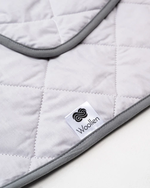 Ковдра Merino Поплін Літня Світло Сіра - 240х200. Розмір 240x200 - Фото 7 Ковдра Merino Поплін Літня Світло Сіра - 240х200. Розмір 240x200 - изображение 7