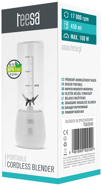 Blender przenośny Teesa TSA3543 - Zdjęcie 6 Blender przenośny Teesa TSA3543 - obraz 6
