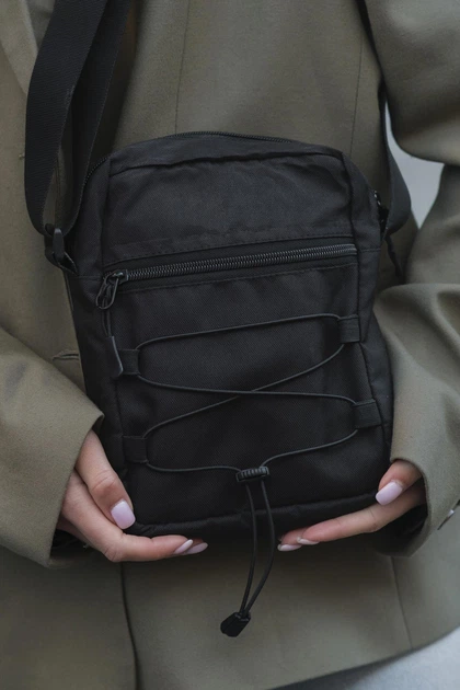 Жіноча Сумка Месенджер Через Плече Барсетка Крос-Боді Without Young Basic Black - Фото 1 Жіноча Сумка Месенджер Через Плече Барсетка Крос-Боді Without Young Basic Black - изображение 1