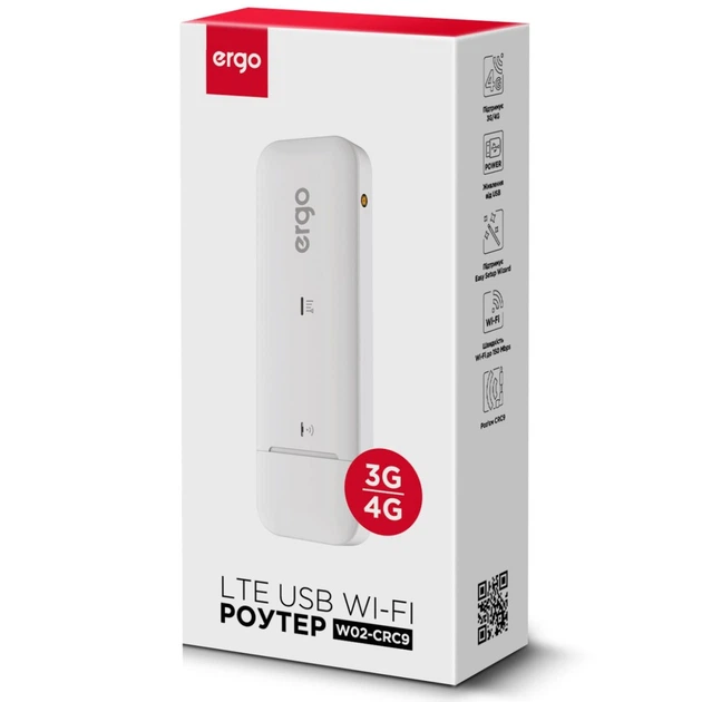 Маршрутизатор мобільний WIFI роутер ERGO W023-CRC9 3G/4G (cat4) USB Wi-Fi router +ant.connector (W023-CRC9) - Фото 4 Маршрутизатор мобільний WIFI роутер ERGO W023-CRC9 3G/4G (cat4) USB Wi-Fi router +ant.connector (W023-CRC9) - изображение 4