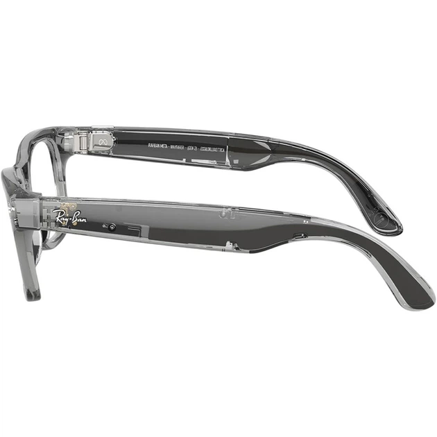 Смарт-очки Ray-Ban Meta Wayfarer Gen 2 Large Shiny Transparent Grey Frame/Clear to Sapphire Transitions Lens (RW4012 6840MF 53-22) [172171] - изображение 10