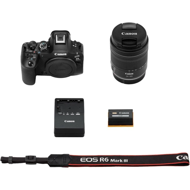 Беззеркальный фотоаппарат Canon EOS R6 Mark III Kit RF 24-105mm f/4-7.1 IS STM Black (7084C031) UA [169371] - изображение 17
