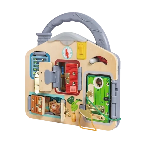 Zestaw zabawek Hape Lock Board (6943478047150) - Zdjęcie 2 Zestaw zabawek Hape Lock Board (6943478047150) - obraz 2