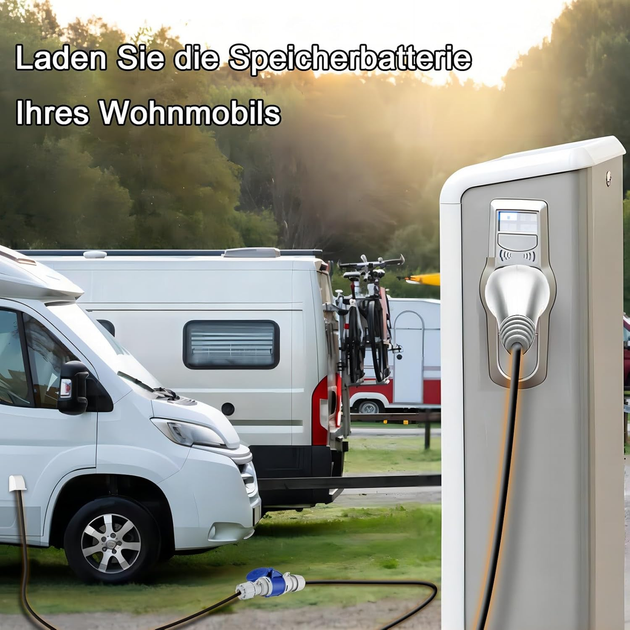 Адаптер Type 2 (IEC 62196) на CEE 32A 7,2 кВт, кабель 4 м, IP54 для зарядных станций электромобилей - изображение 6