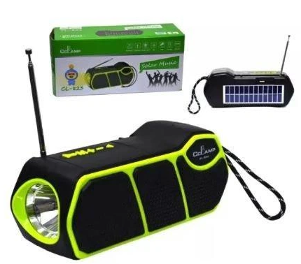 Фонарь переносной многофункциональный CCLAMP CL-823 с солнечной панелью FM+Bluetooth+PowerBank 1500 mAh - Фото 2 Фонарь переносной многофункциональный CCLAMP CL-823 с солнечной панелью FM+Bluetooth+PowerBank 1500 mAh - изображение 2