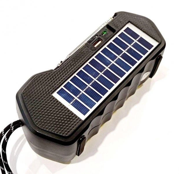 Фонарь переносной многофункциональный CCLAMP CL-823 с солнечной панелью FM+Bluetooth+PowerBank 1500 mAh - Фото 4 Фонарь переносной многофункциональный CCLAMP CL-823 с солнечной панелью FM+Bluetooth+PowerBank 1500 mAh - изображение 4