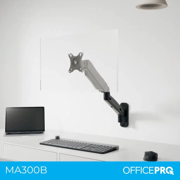 Настенное крепление для монитора OfficePro 17-32" 2-9 кг Black (MA300B) - изображение 6
