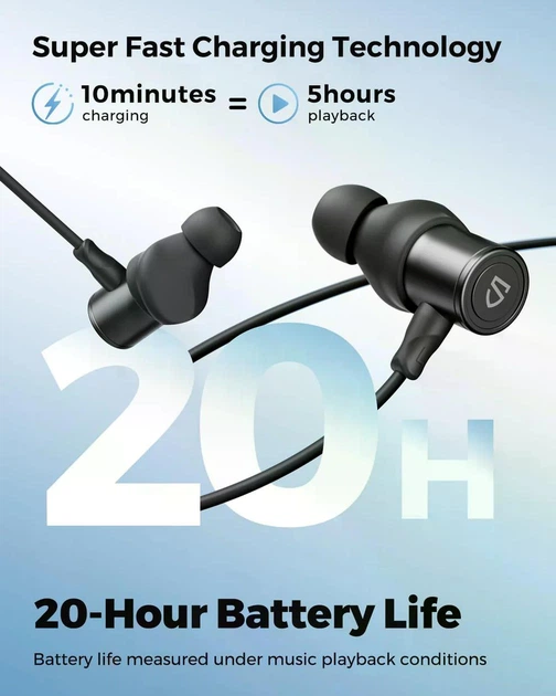 Навушники SoundPeats Q40 HD black бездротові Bluetooth чорні LDAC для спорту - Фото 3 Навушники SoundPeats Q40 HD black бездротові Bluetooth чорні LDAC для спорту - зображення 3