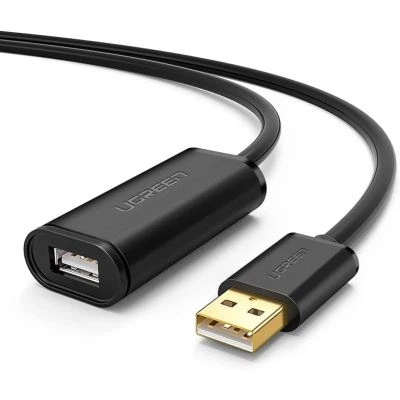 Дата кабель USB 2.0 AM to AF 20.0m Active black Ugreen (10324) - Фото 1 Дата кабель USB 2.0 AM to AF 20.0m Active black Ugreen (10324) - зображення 1