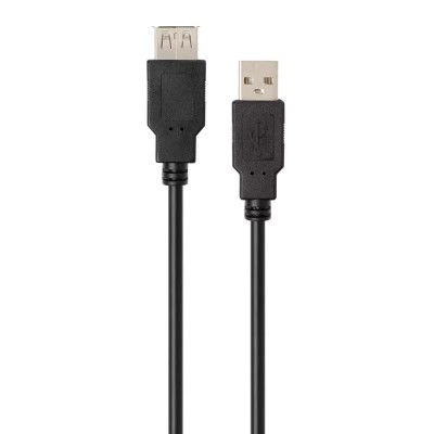 Дата кабель USB 2.0 AM/AF 3.0m Vinga (VCPUSBAMAF3BK) - изображение 2