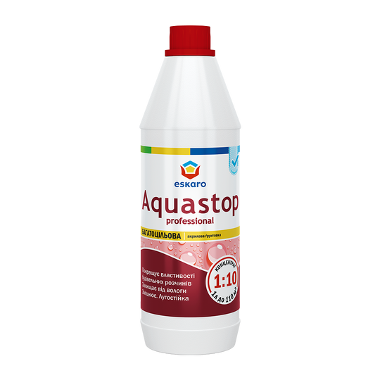 Ґрунт ESKARO Aquastop Professional (1:10) 1л - Фото 1 Ґрунт ESKARO Aquastop Professional (1:10) 1л - зображення 1
