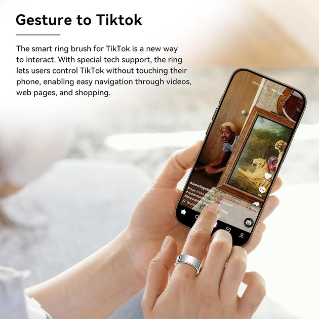 Умное кольцо Smart Ring R06 для мониторинга здоровья и сна, фитнес-трекер Bluetooth для Android и iOS, водостойкое - Фото 5 Умное кольцо Smart Ring R06 для мониторинга здоровья и сна, фитнес-трекер Bluetooth для Android и iOS, водостойкое - изображение 5