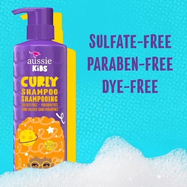 Детский шампунь для вьющихся волос Aussie Kids Curly Shampoo солнечные тропические фрукты, 475 мл - изображение 3