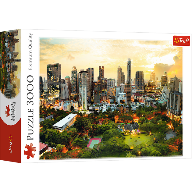 Puzzle Trefl Zachód słońca w Bangkoku, 3000 elementów (33060) - obraz 2