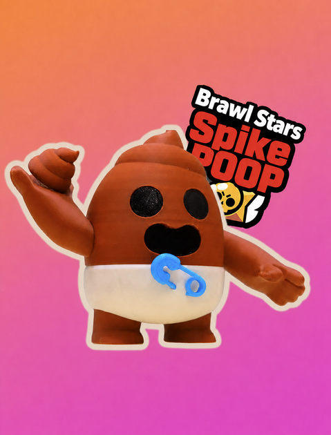 Фігурка Brawl Stars Spike Poop, 3D-Іграшка Спайк Бравл Старс. - изображение 2