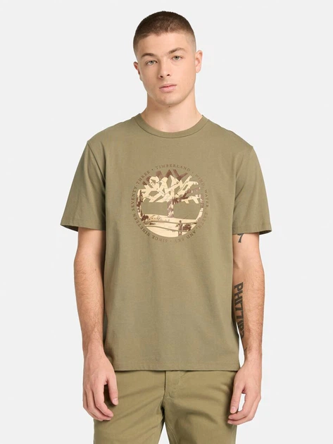 Футболка Timberland 10864767 Хаки XL TH8117 - Фото 1 Футболка Timberland 10864767 Хаки XL TH8117 - изображение 1