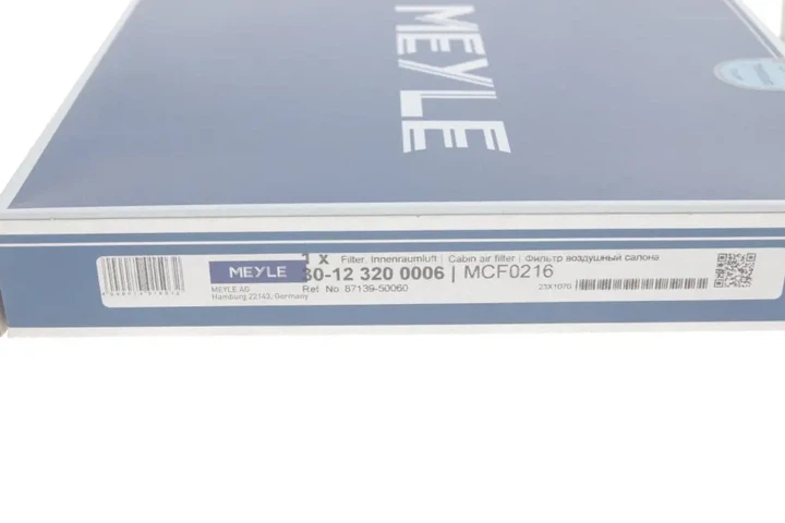 Фільтр салону Toyota/Lexus/Subaru 00- (вугільний) MEYLE 30-12 320 0006 - изображение 3