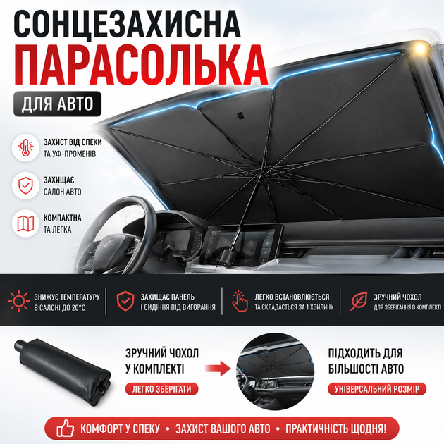Солнцезащитный зонт для авто - изображение 2