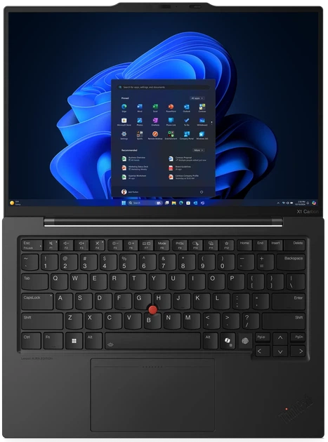 Сенсорний ультрабук 14" Lenovo ThinkPad X1 Carbon Gen 13 Intel Core Ultra 7 255U RAM 32GB SSD 1TB Win11 Карбоновий корпус (UKR) (102186090) - Уцінка - зображення 3