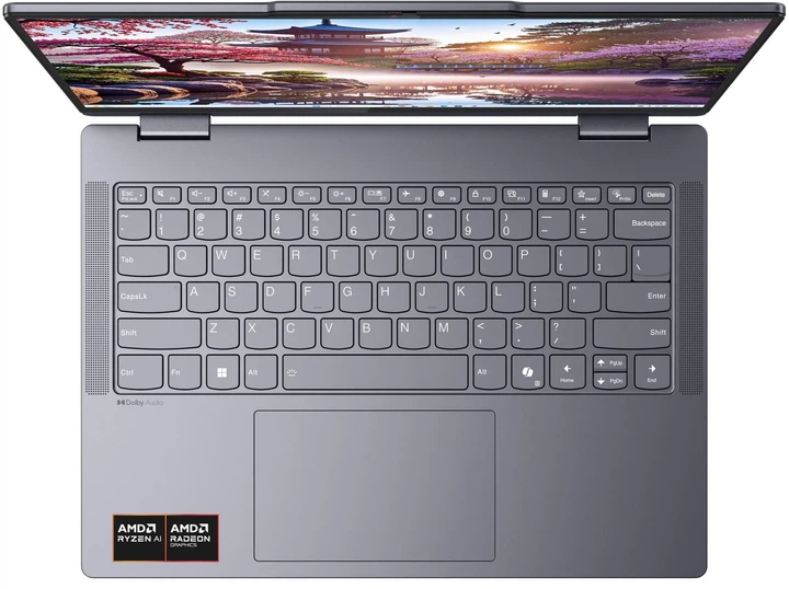Сенсорнй ультрабук 14" Lenovo IdeaPad 5 2-in-1 14AKP10 AMD Ryzen AI 5 340 RAM 16GB SSD 512GB Windows 11 Алюминиевой корпус (UKR) (102198531) - Уценка - изображение 4