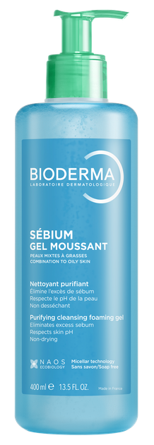 Очищающий Гель Bioderma Sebium purifying cleansing foaming gel 400 мл (3701129814710) - Фото 1 Очищающий Гель Bioderma Sebium purifying cleansing foaming gel 400 мл (3701129814710) - изображение 1