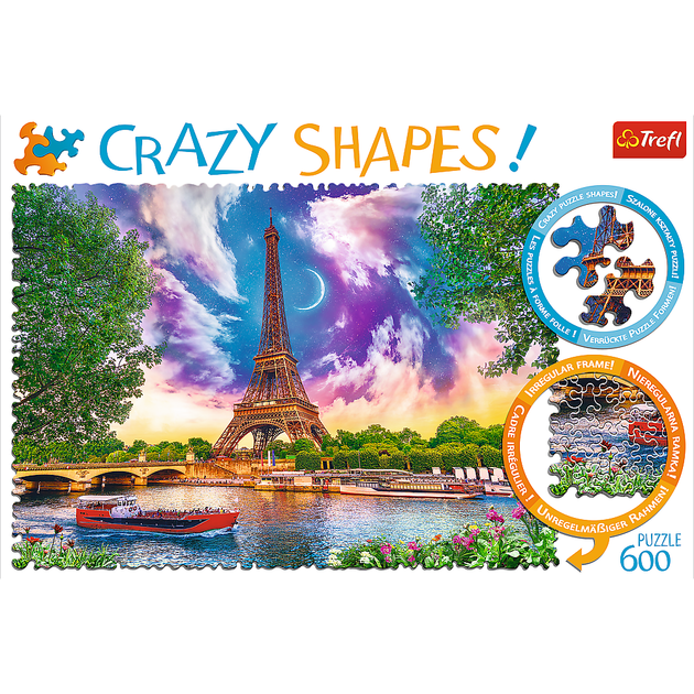 Puzzle Trefl Niebo nad Paryżem, 600 elementów (11115) - obraz 3