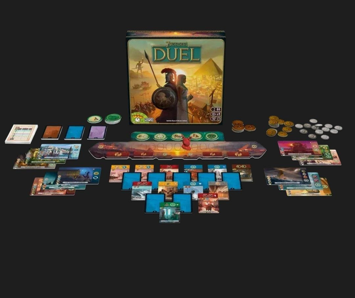 Настільна гра 7 Wonders Duel (7 Чудес: Дуель) французькою мовою для 2 гравців - Фото 2 Настільна гра 7 Wonders Duel (7 Чудес: Дуель) французькою мовою для 2 гравців - зображення 2