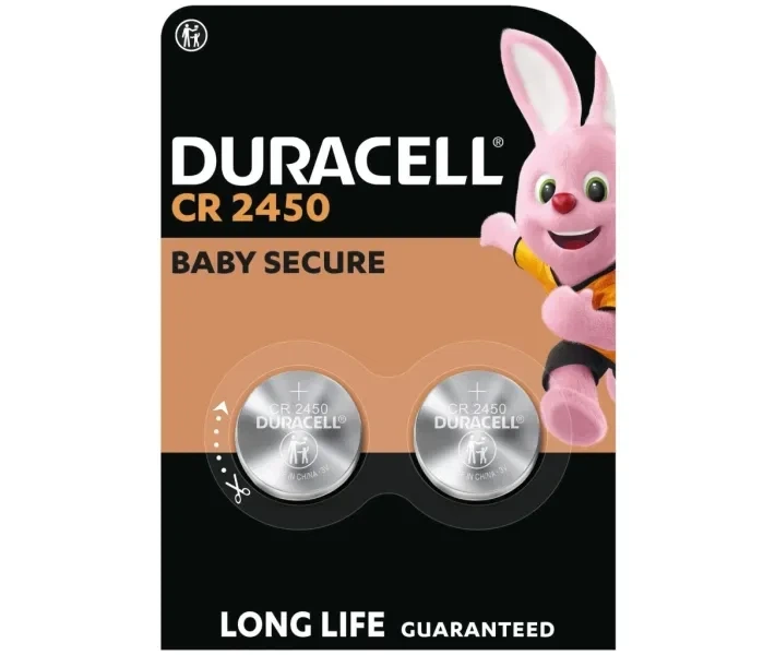 Батарейка Duracell CR2450 3V літієва (2шт) - Фото 1 Батарейка Duracell CR2450 3V літієва (2шт) - изображение 1