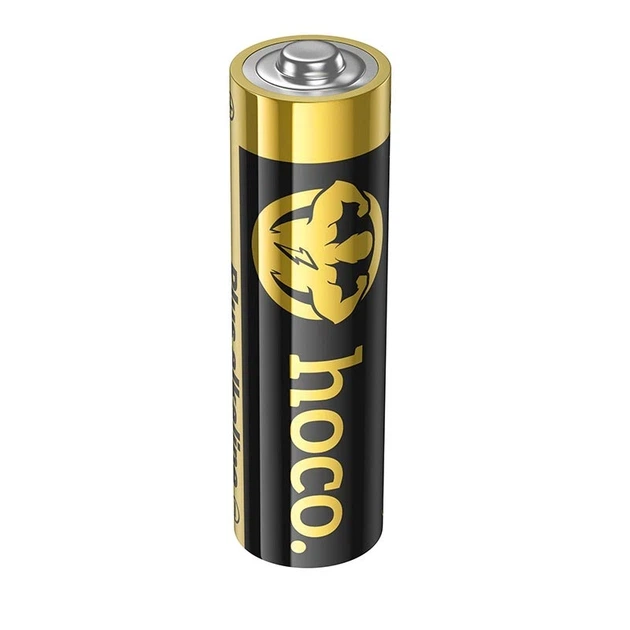 Набор пальчиковых алкалиновых батареек HOCO JA1 High Energy Alkaline Battery щелочная AA LR6 1.5V 10 шт Черная - изображение 2