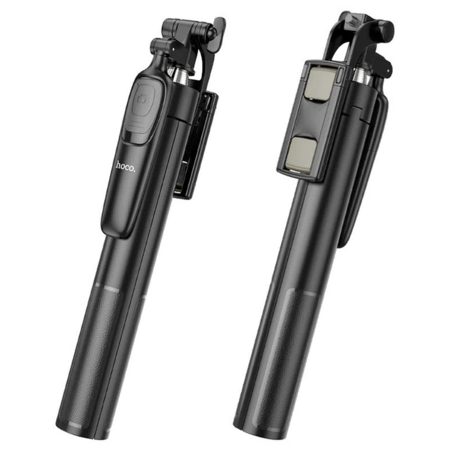 Селфи-палка монопод 2 в 1 HOCO K19 Ultra High wireless selfie stick 1.57 м с беспроводным Bluetooth-пультом Черный - изображение 3