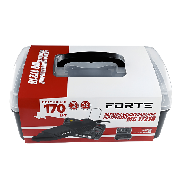 Прямая шлифовальная машина мини шлифмашина электрический FORTE MG 17218 гравер для сверления гравировки шлифования в кейсе с комплектом аксессуаров 218 шт 170 Вт регулировка скорости 32 000 об/мин - Фото 6 Прямая шлифовальная машина мини шлифмашина электрический FORTE MG 17218 гравер для сверления гравировки шлифования в кейсе с комплектом аксессуаров 218 шт 170 Вт регулировка скорости 32 000 об/мин - изображение 6