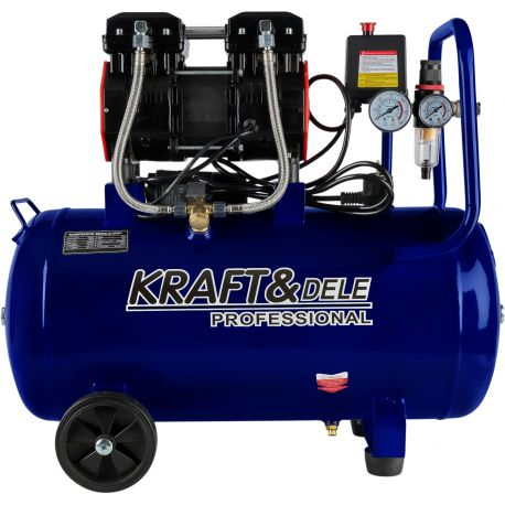 Безмасляний компресор Kraft&Dele KD4052 1500 Вт 50 л повітряний для майстерні сервісу гаража фарбування та роботи з пневмоінструментами мобільний з манометром безоливний екологічний - Фото 5 Безмасляний компресор Kraft&Dele KD4052 1500 Вт 50 л повітряний для майстерні сервісу гаража фарбування та роботи з пневмоінструментами мобільний з манометром безоливний екологічний - зображення 5
