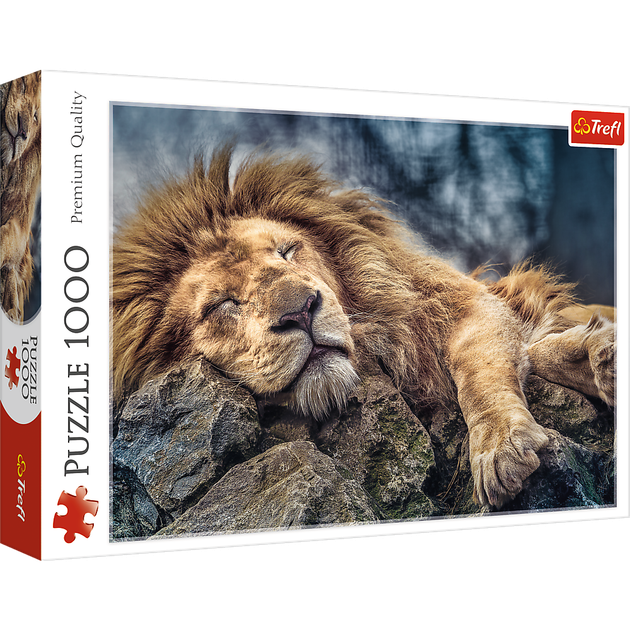 Puzzle Trefl Śpiący lew 1000 elementów (10447) - Zdjęcie 2 Puzzle Trefl Śpiący lew 1000 elementów (10447) - obraz 2