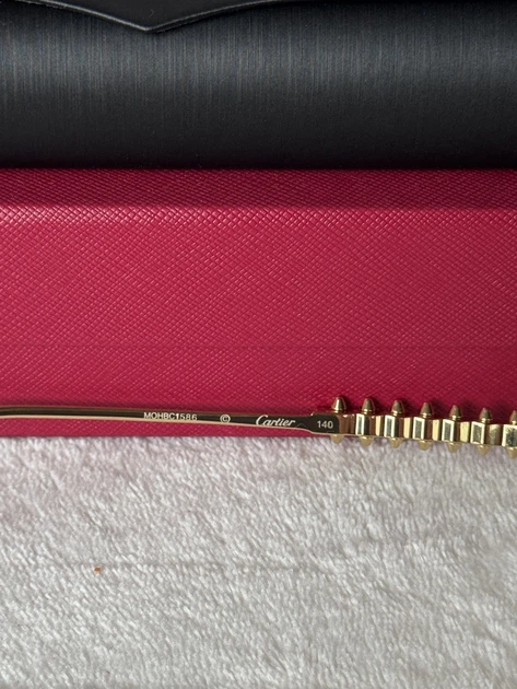 Сенцезащитные женские очки с логотипом Cartier Panthere CT2137S - изображение 2