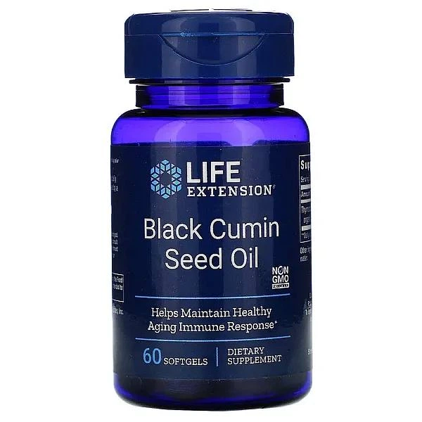 Масло з насіння чорного кмину, Black Cumin, Life Extension, 60 капсул - Фото 1 Масло з насіння чорного кмину, Black Cumin, Life Extension, 60 капсул - изображение 1