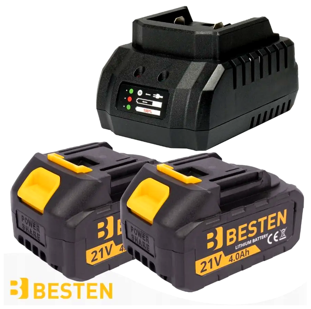 Аккумуляторный шуруповёрт крутящий момент 350 Н·м для дома 1 шт Besten LS-2935 - изображение 9