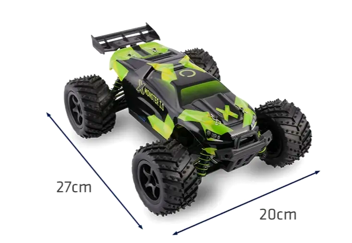Машинка на радиоуправлении 45 км ч для детей 2 аккумулятора черный OVERMAX LS-2430 - изображение 2