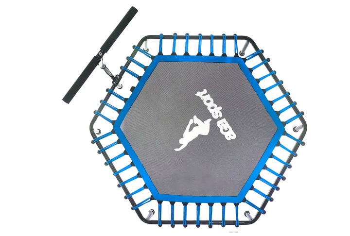 Фитнес батут 130 см с ручкой для тренировок 100 кг красный AGАSPORT LS-2595 - изображение 7