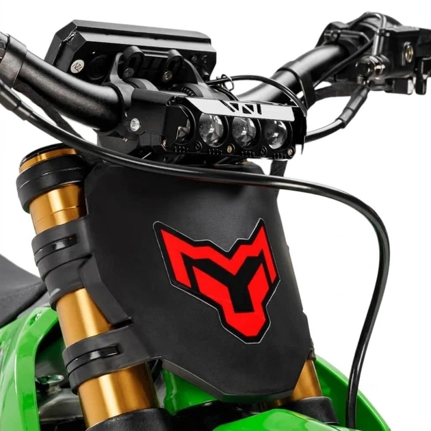 Электромотоцикл Arctic Leopard Clouded XE PRO S ENDURO GREEN GOLD SHOCK - изображение 3