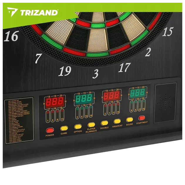 Электронный щит для дартса 27 игр 243 варианта для дома Trizand LS-0504 - изображение 4